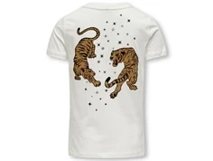 Kids ONLY cloud dancer/tiger stars t-shirt